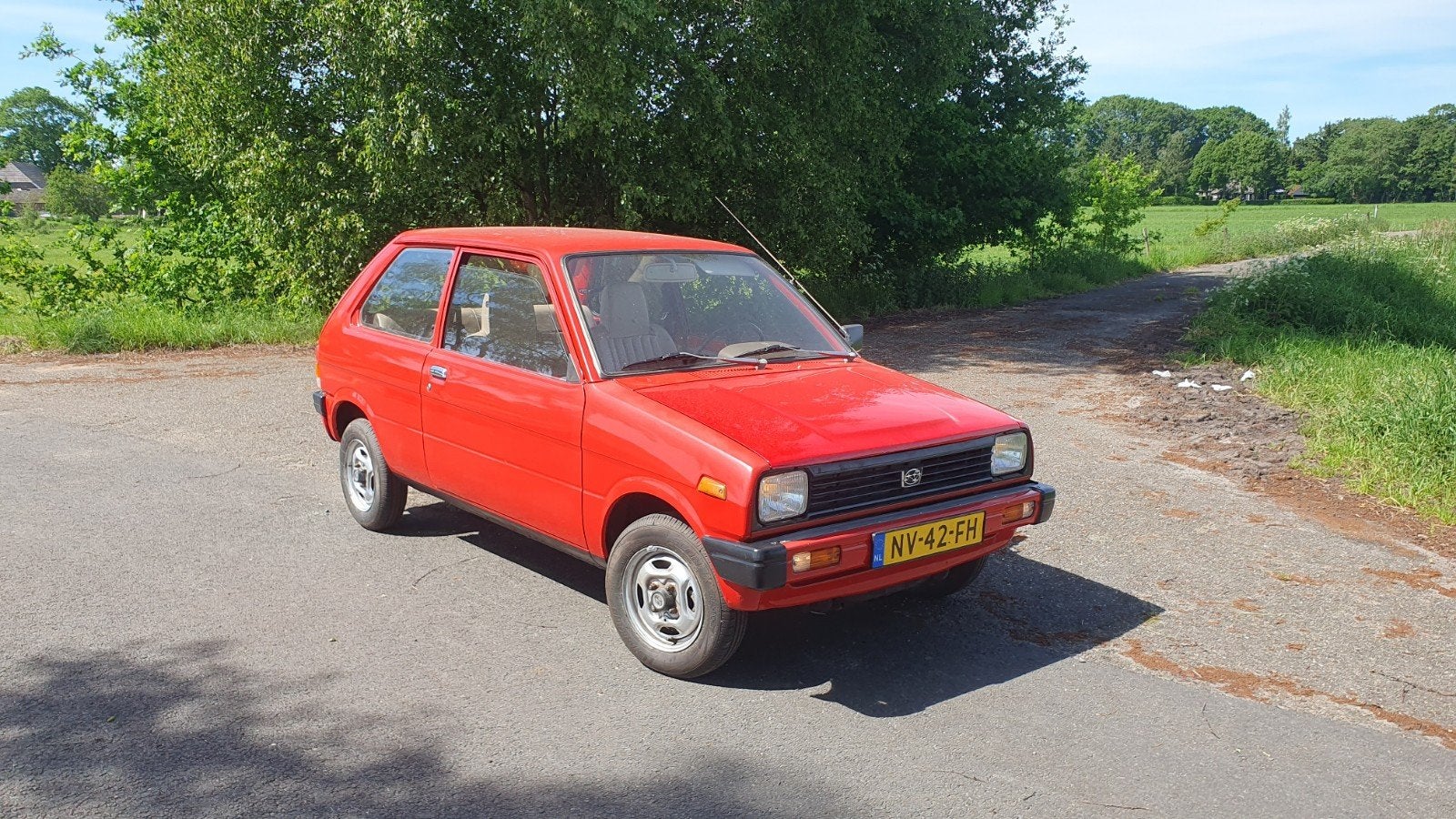 Subaru Mini-jumbo 0.7 DL 1985 - belastingvrij, Voorwielaandrijving, Beige, 590 kg, Origineel Nederlands