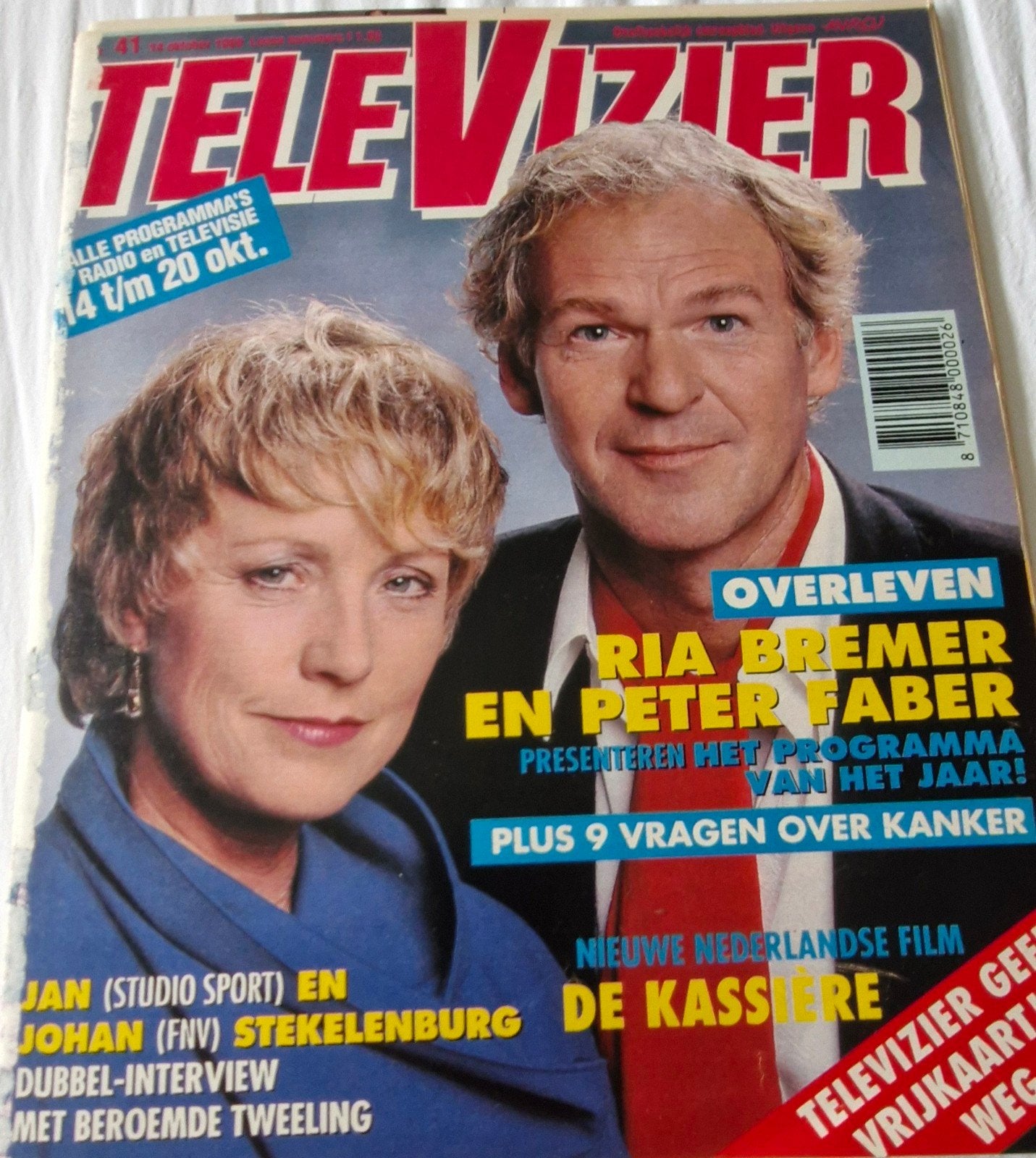 Televizier Magazine -  1989- peter faber - k bush- p haenen, Boeken, Ophalen of Verzenden, Gelezen, Muziek, Film of Tv