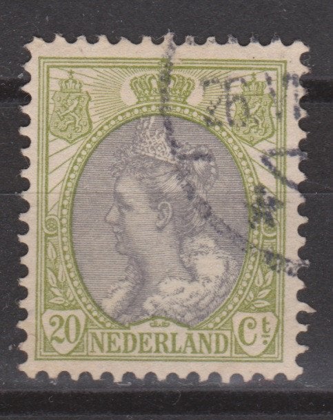NVPH 69 geb Wilhelmina 1899 ; OUD NEDERLAND per stuk, Postzegels en Munten, Postzegels | Nederland, Gestempeld, T/m 1940, Ophalen of Verzenden
