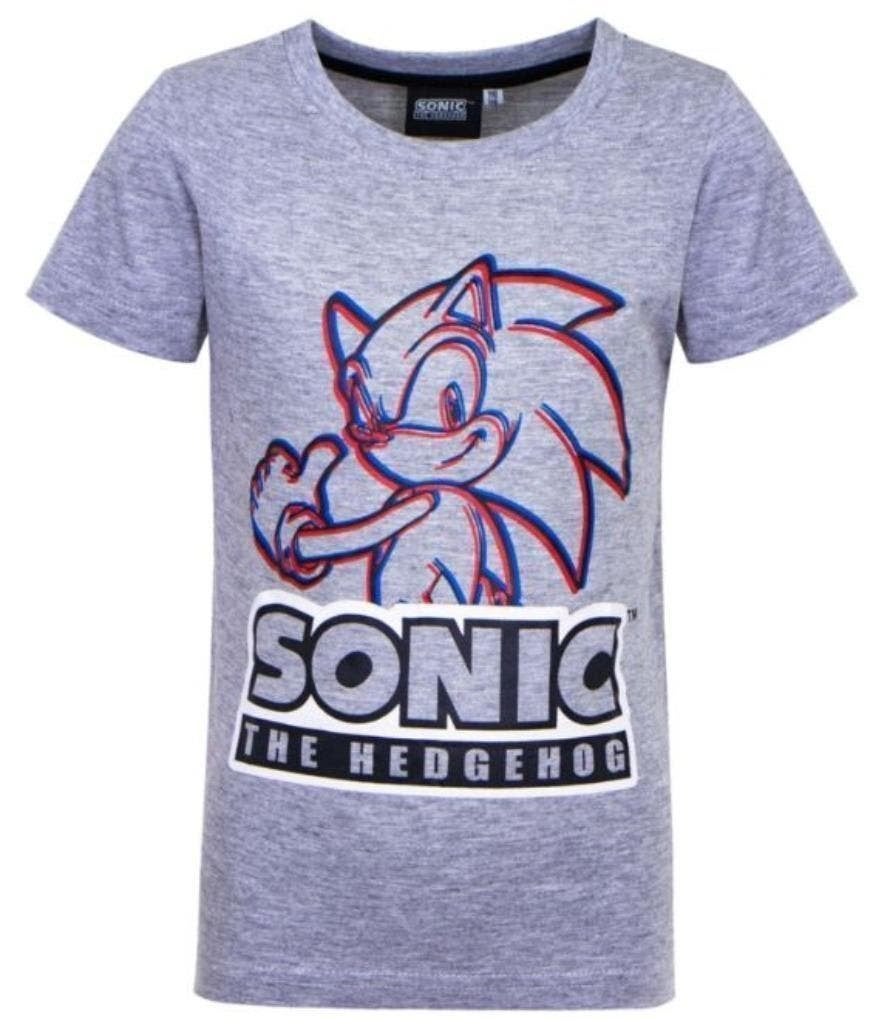 Sonic T-shirt Grijs - Maat 92 - 104 - 116, Kinderen en Baby's, Kinderkleding | Maat 116, Nieuw, Ophalen of Verzenden, Shirt of Longsleeve