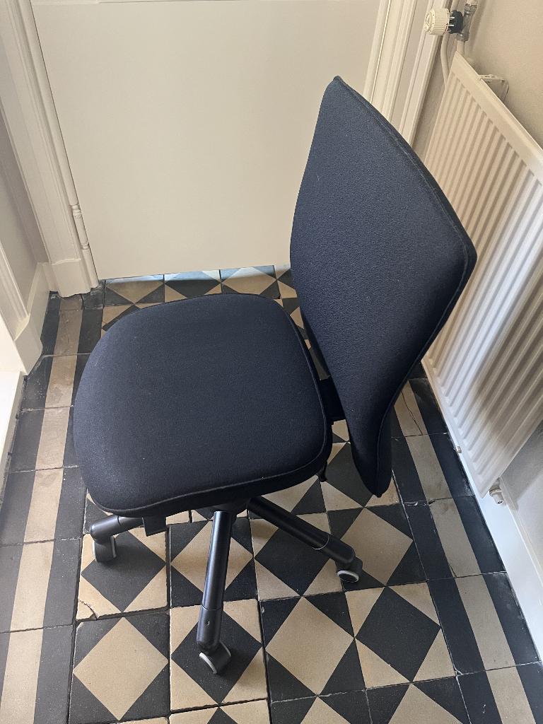 Bureaustoel, Ophalen, Gebruikt, Zwart, Bureaustoel