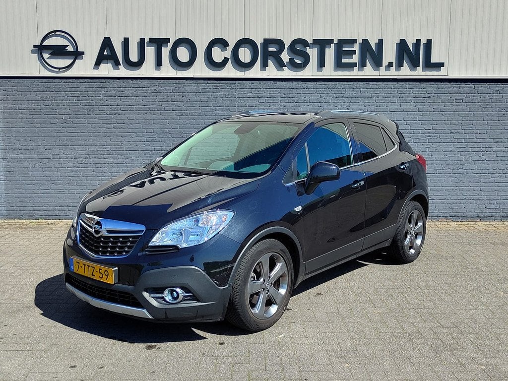 Opel Mokka 1.4T 141pk Cosmo Trekhaak Navi Camera AGR Comfort, Auto's, Opel, Voorwielaandrijving, Euro 5, 4 cilinders, Leder en Stof
