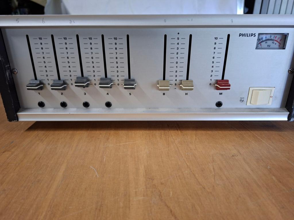 Philips 100 volt versterker met speakers, Ophalen, Gebruikt