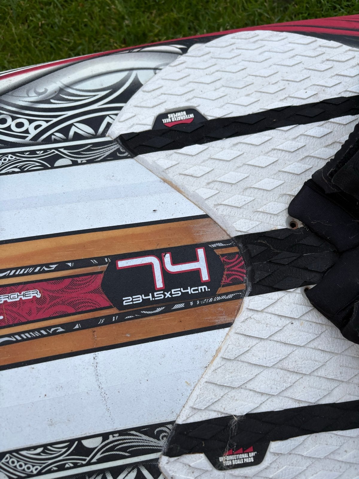 Starboard Kode 74 liter windsurfplank met twee vinnen, Watersport en Boten, Ophalen, Gebruikt, Minder dan 250 cm, Starboard