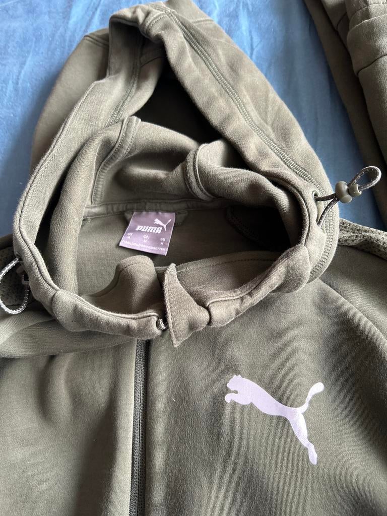 Puma joggingspak maat m, Kleding | Heren, Sportkleding, Ophalen of Verzenden, Zo goed als nieuw, Groen