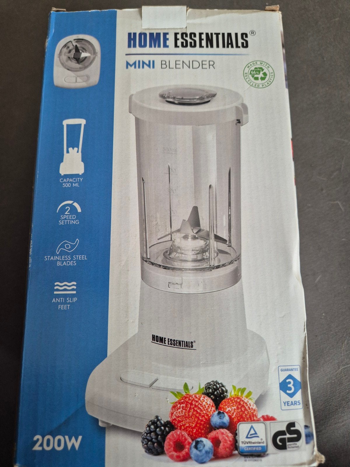 Home Essentials Mini Blender - Compact & Krachtig, Witgoed en Apparatuur, Ophalen of Verzenden, Nieuw, Blender