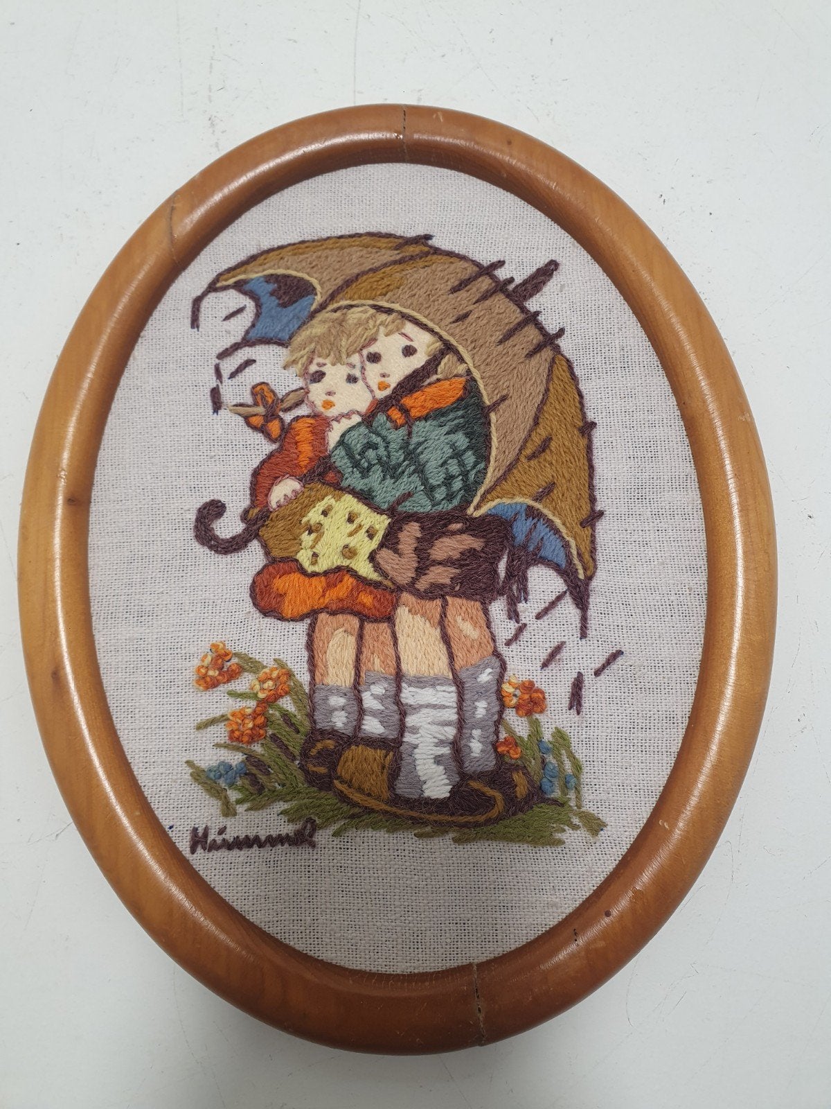Hummel schilderijtje, Overige materialen, Minder dan 50 cm, ., Ophalen of Verzenden