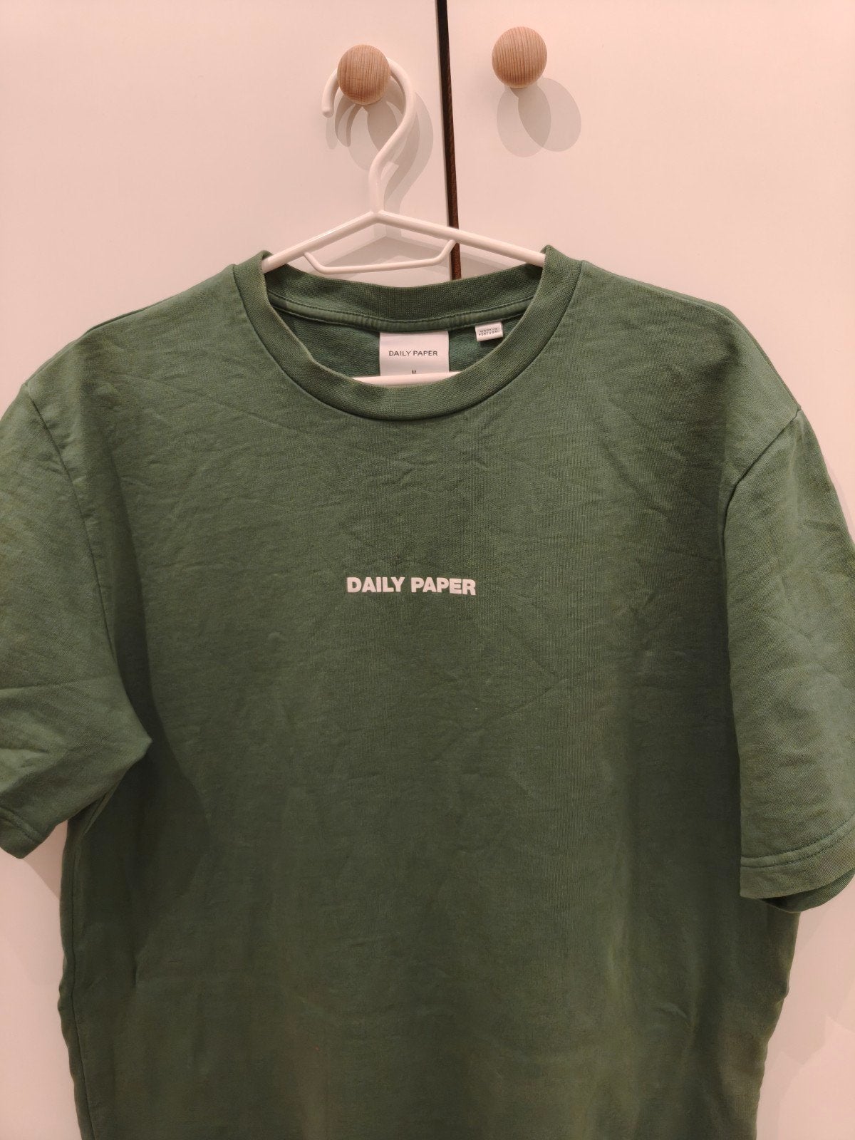 Daily Paper Maat M Shirt Groen t-shirt Origineel, Ophalen of Verzenden, Gedragen, Maat 48/50 (M), Groen