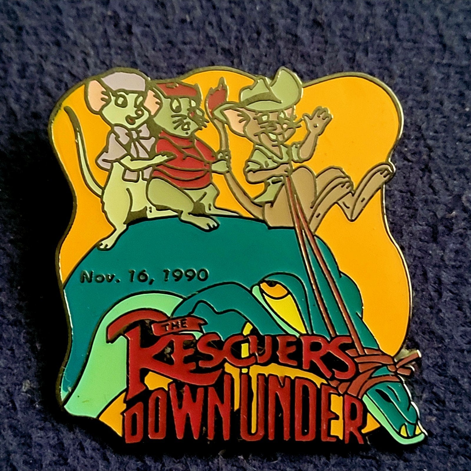 Mooie Disney pin Countdown Millenium 'Reddertjes Down Under', Verzenden, Overige figuren, Zo goed als nieuw, Overige typen