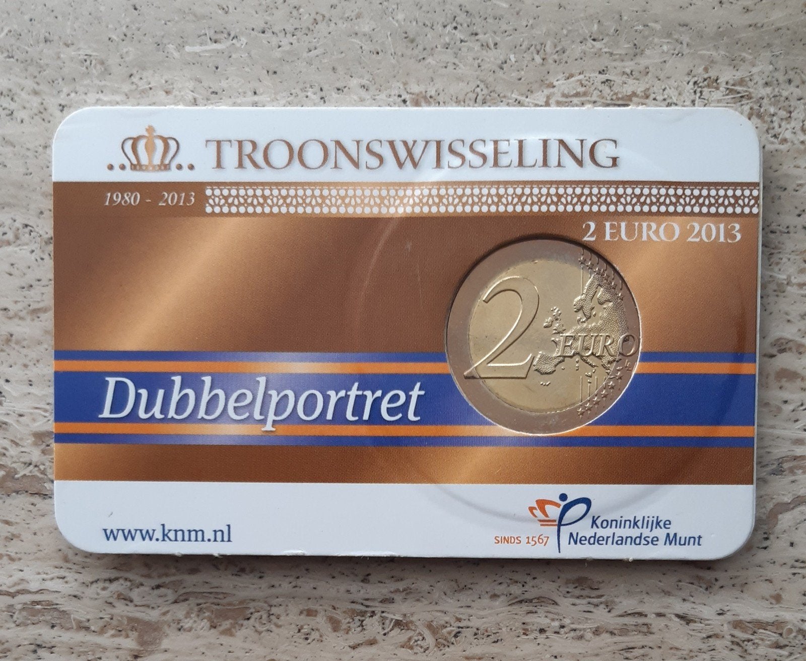 Coincard 2 euromunt troonwisseling 2013 ., Ophalen