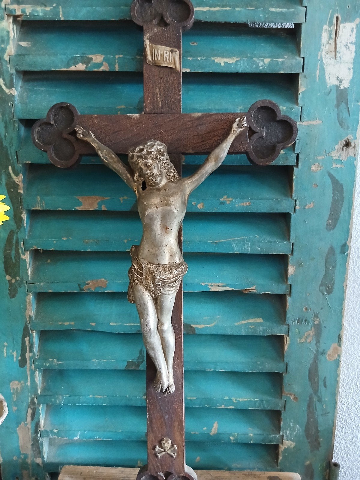 groot antiek kruisbeeld, Antiek en Kunst, Ophalen of Verzenden