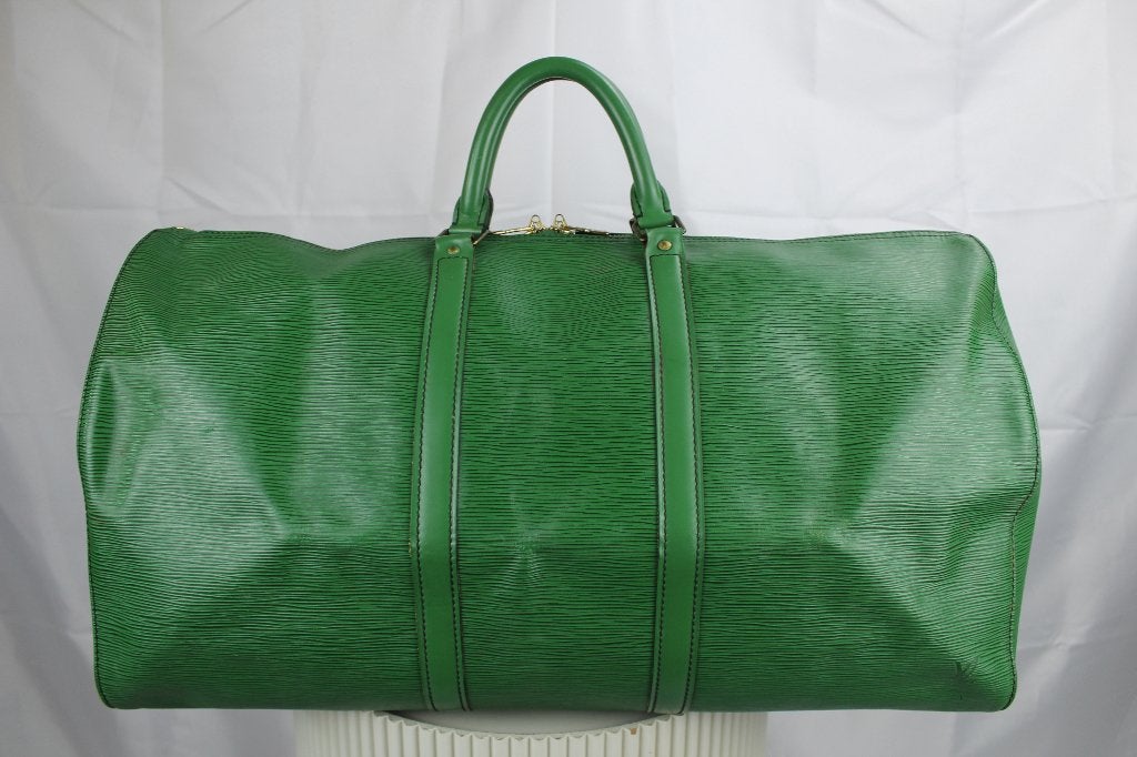 Louis Vuitton Keepall 55 Borneo Green - 1300, Sieraden, Tassen en Uiterlijk, Tassen | Reistassen en Weekendtassen, 40 tot 60 cm