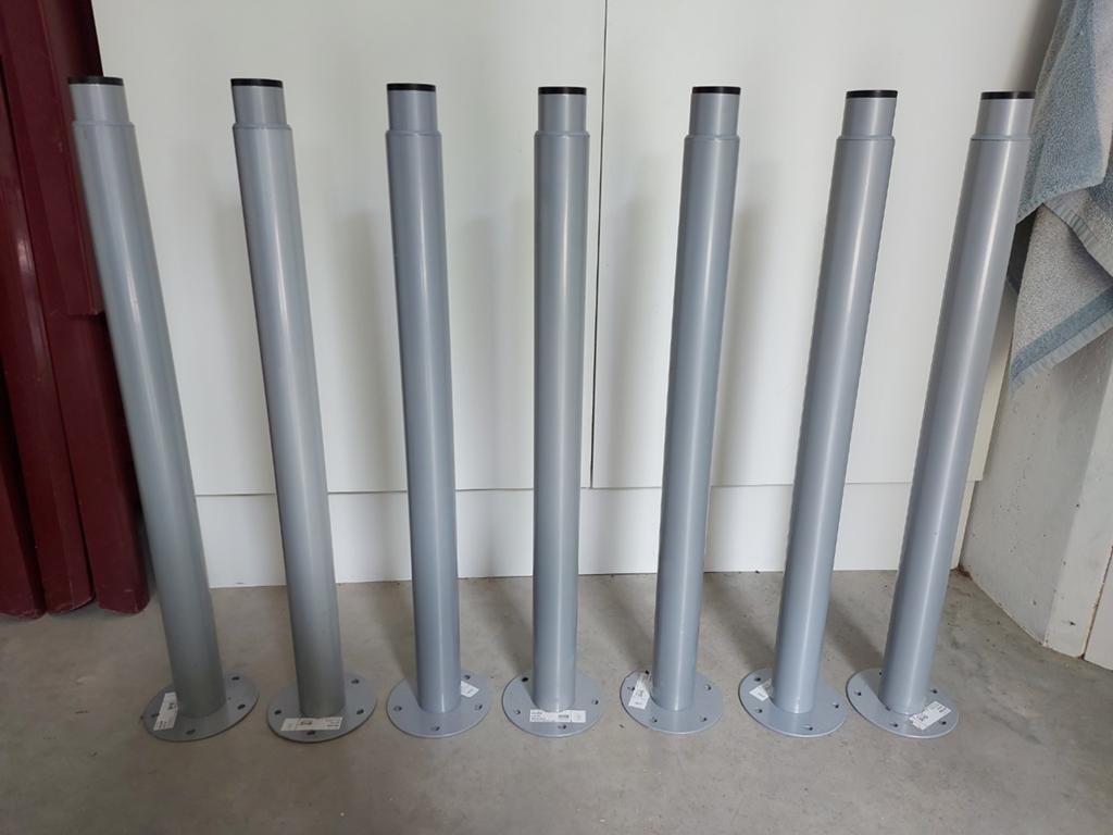 Stelpoten, 7 stuks, Huis en Inrichting, Tafelonderdelen, Ophalen, Rechthoekig, 50 tot 100 cm, 50 tot 100 cm