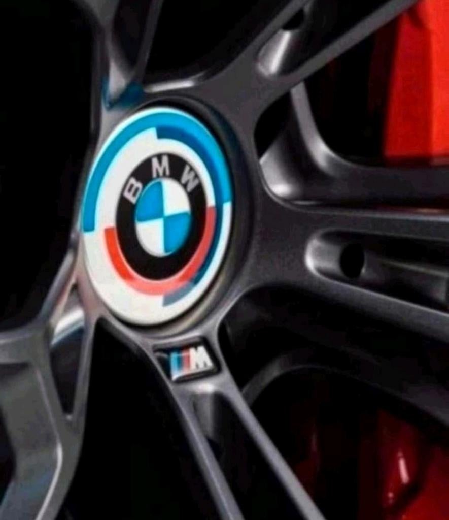Set nieuwe 50 jaar BMW naafdoppen 56 mm, Ophalen of Verzenden