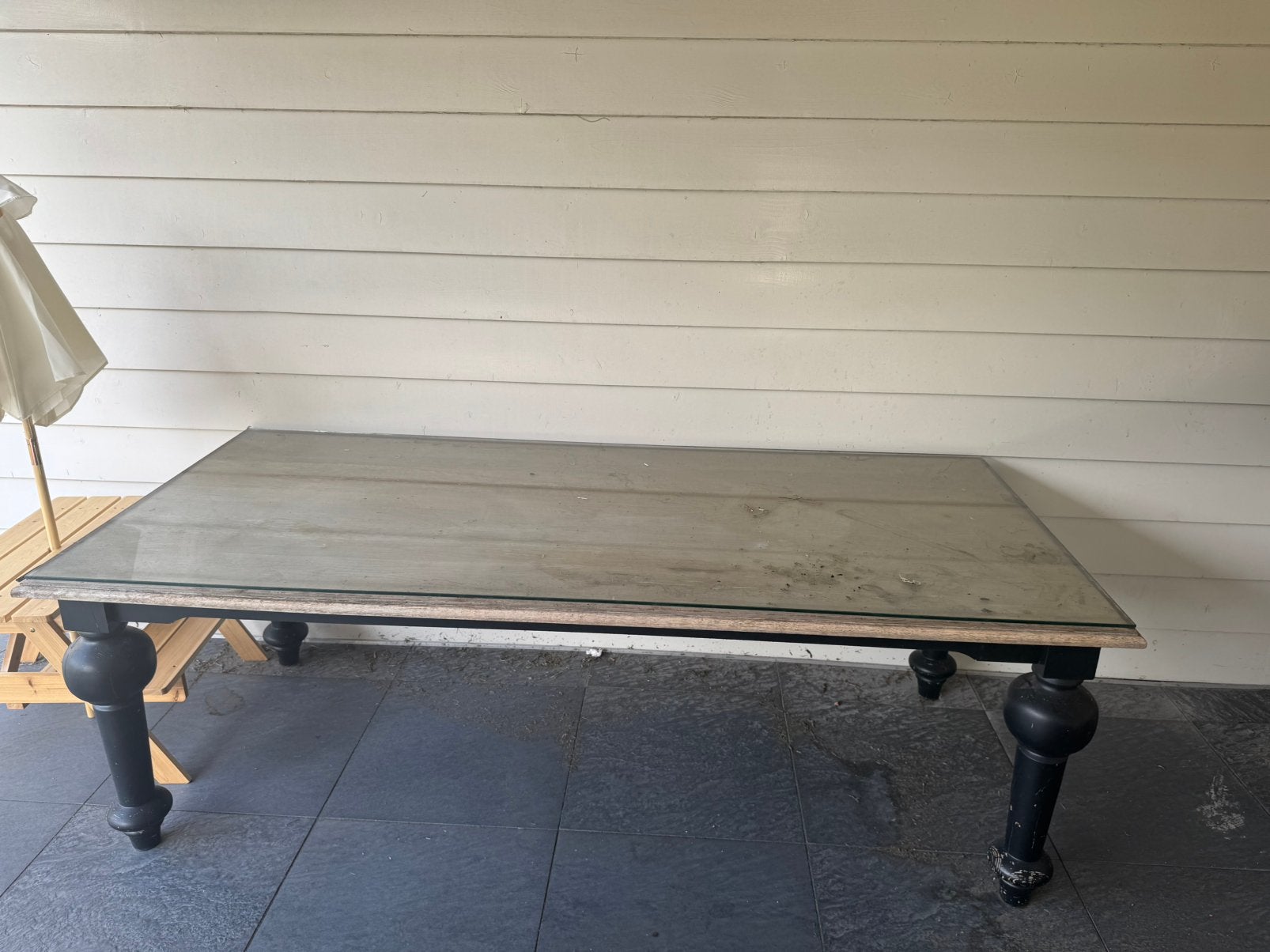 GRATIS Eettafel 220x100x75 (lxbxh), Sport en Fitness, Tafeltennis, Ophalen, Gebruikt