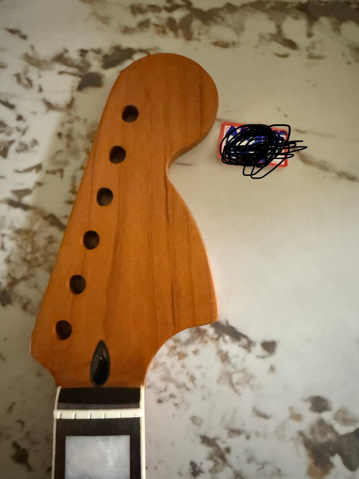 Stratocaster hals  nitro satin- block inlay” ANGLEE STBLOCK, Verzenden, Geen, Geen, Jpsg