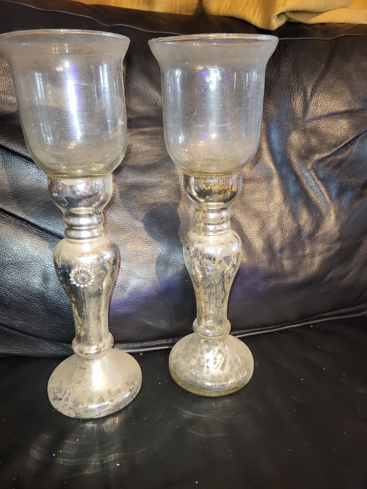 2 mooie kandelaren, Ophalen of Verzenden, Glas