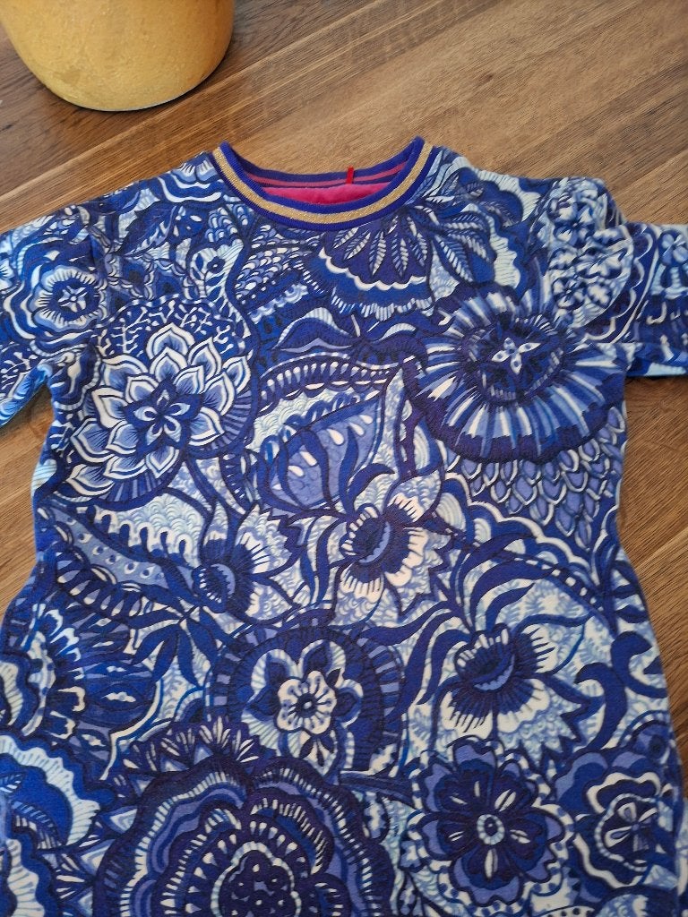 Delfsblauwe Oilily jurk maat 122, Meisje, Oilily, Ophalen of Verzenden, Zo goed als nieuw