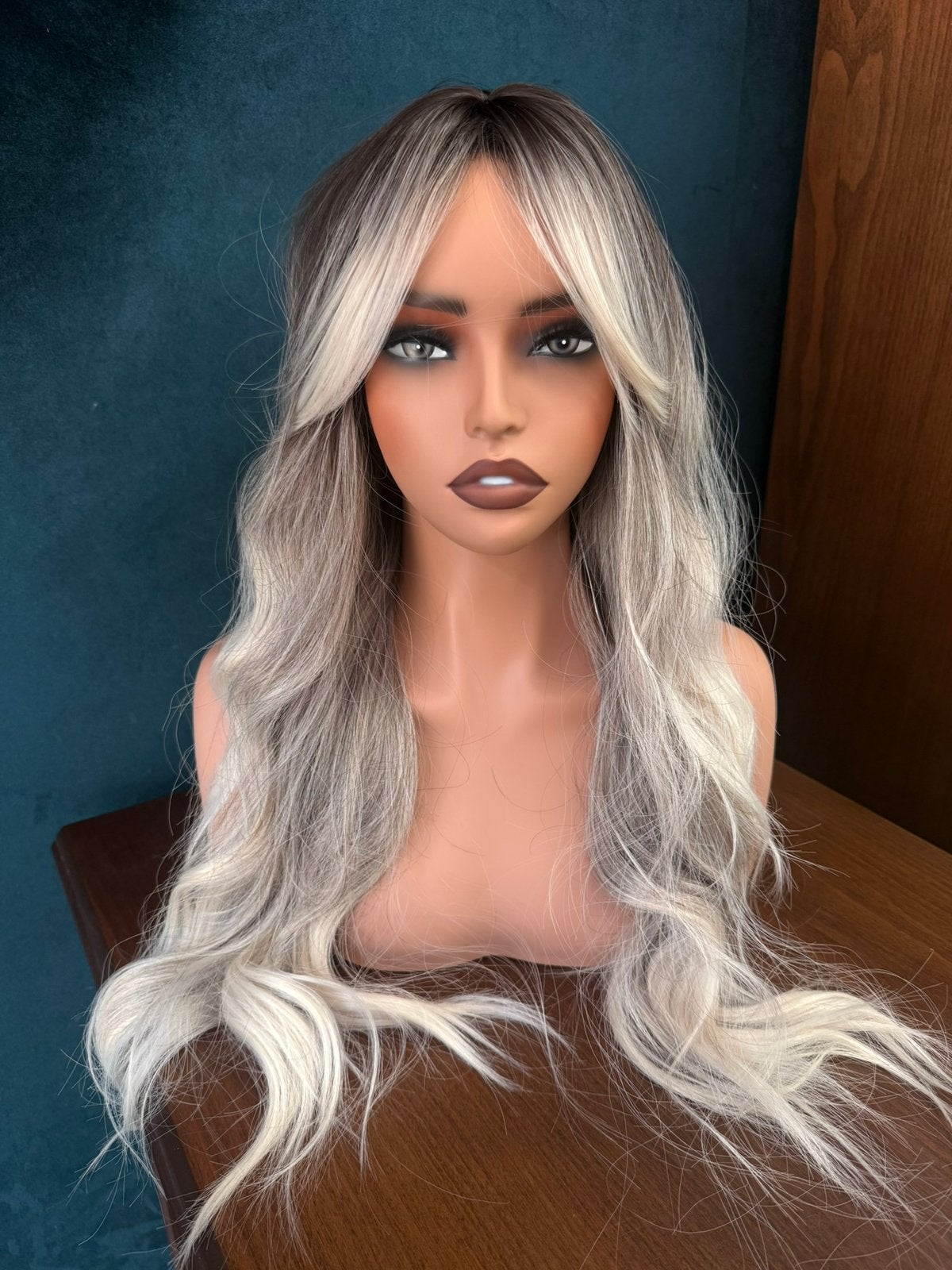Pruik met mannequin 100% echt haar, Ophalen, Nieuw, Pruik of Haarverlenging