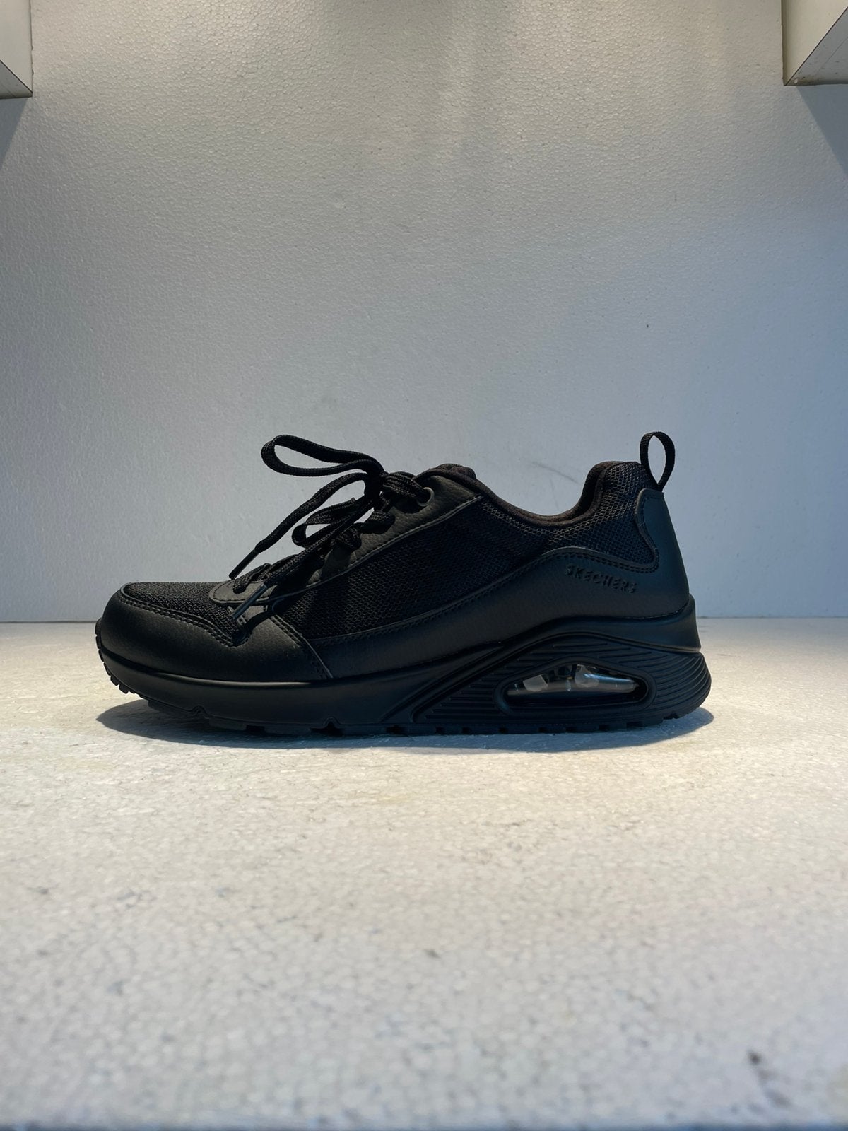 Skechers Air Cooled Memory Foam schoenen sneakers 40 zwart, Zwart, Ophalen of Verzenden, Sneakers of Gympen, Zo goed als nieuw