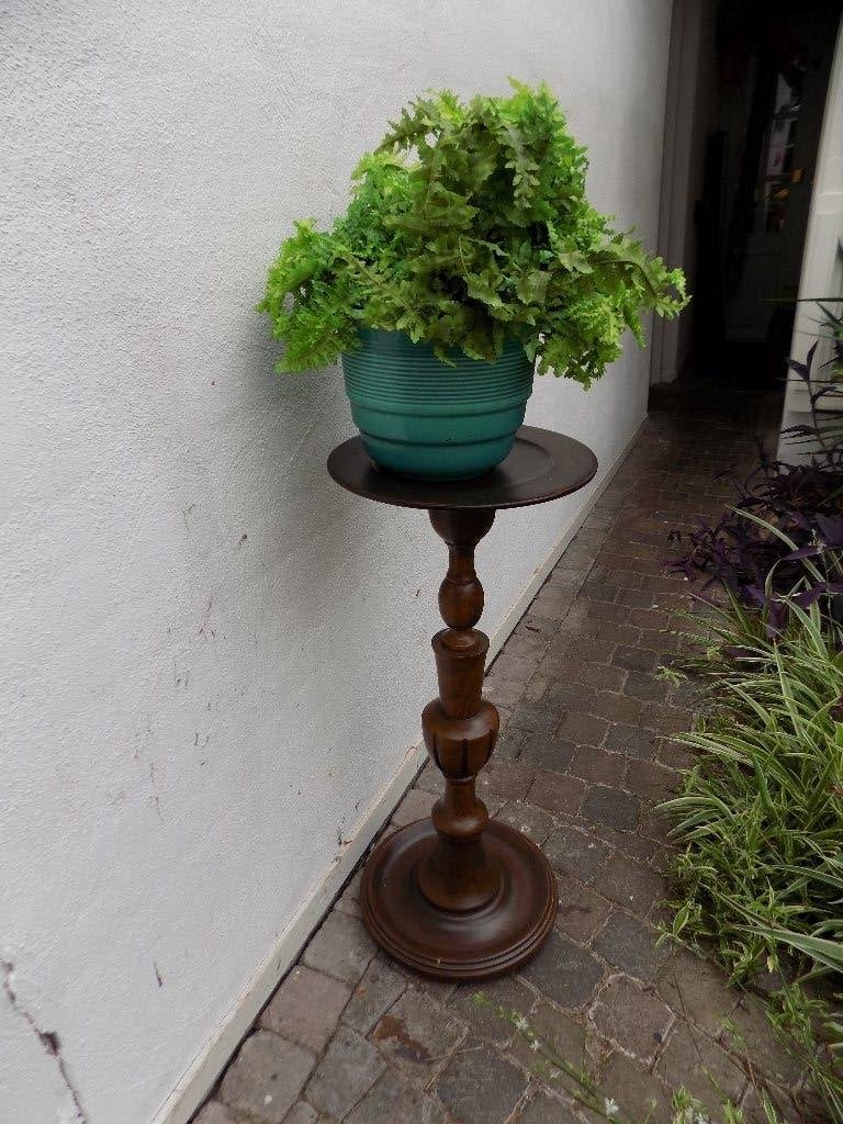 Plantentafel Pied de stalle zuil klassiek vintage, Ophalen, Gebruikt, Hout