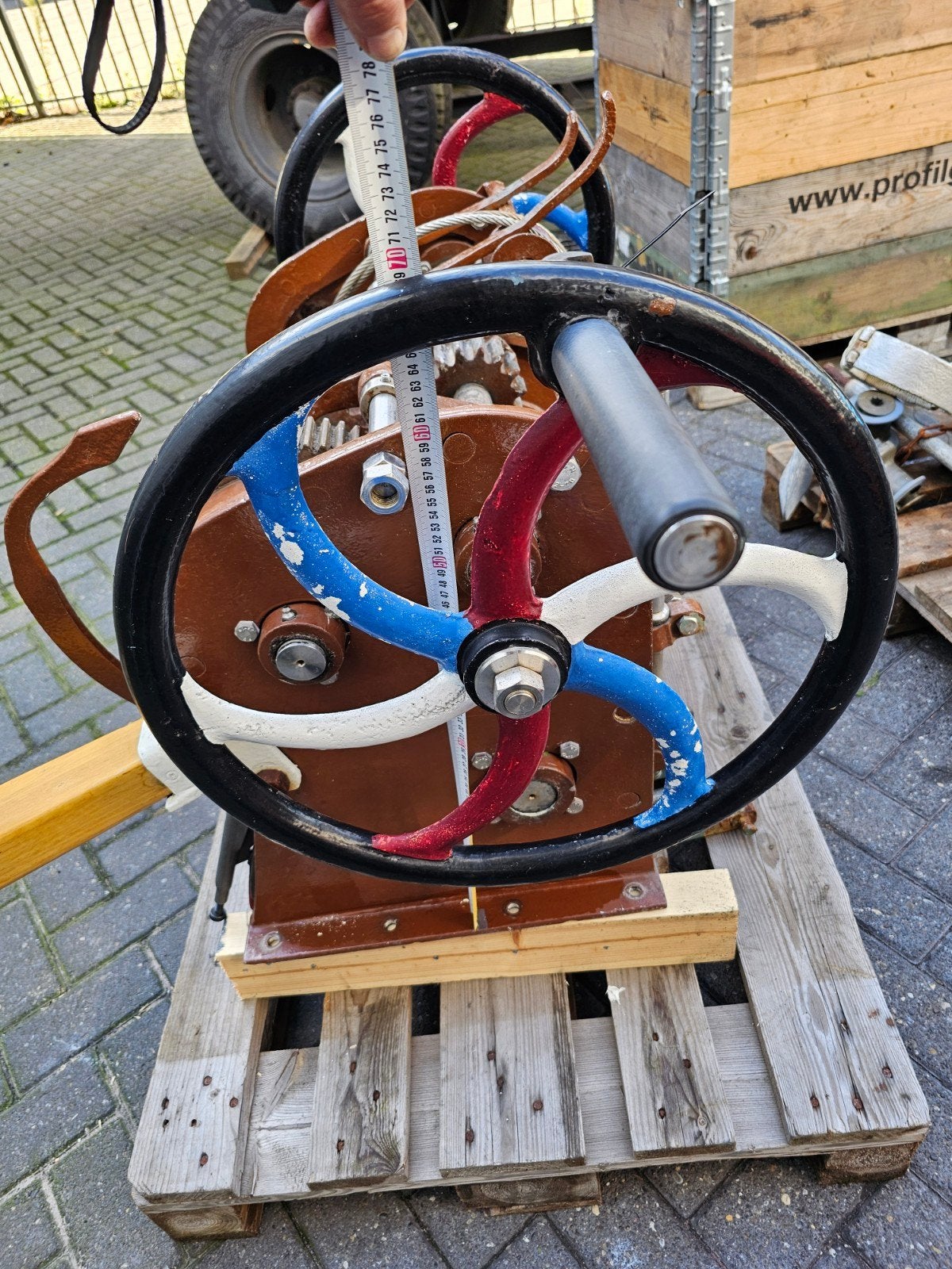 Ankerlier / Strijklier - Compleet en Werkend, Watersport en Boten, Ophalen of Verzenden, Gebruikt