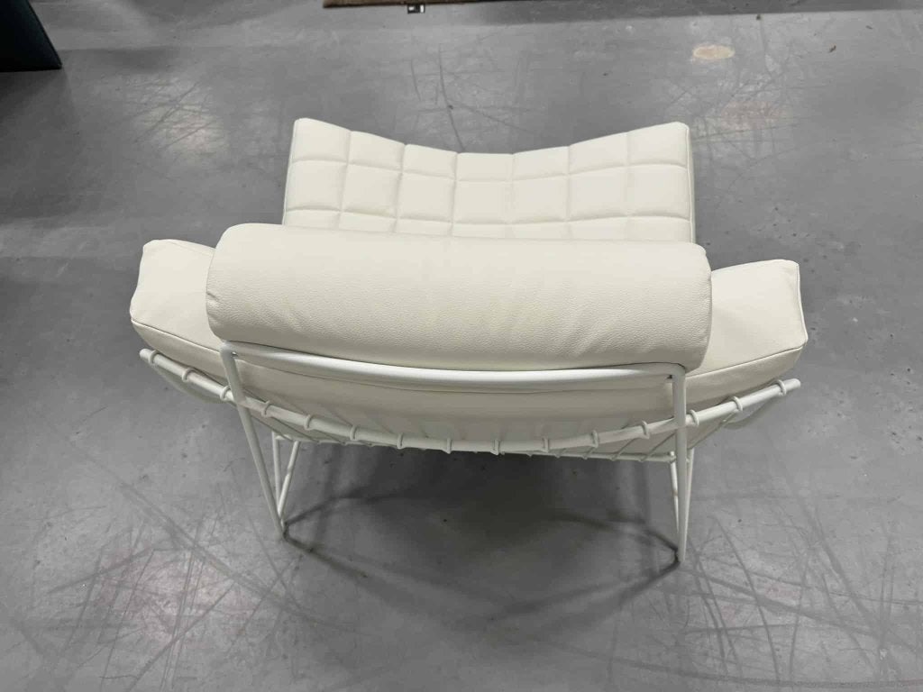 2 Nieuw Volare Fauteuil Leer wit Wapiti Sabaku Design stoel, Leolux, Info@leolux.nl, 100 tot 125 cm, Nieuw