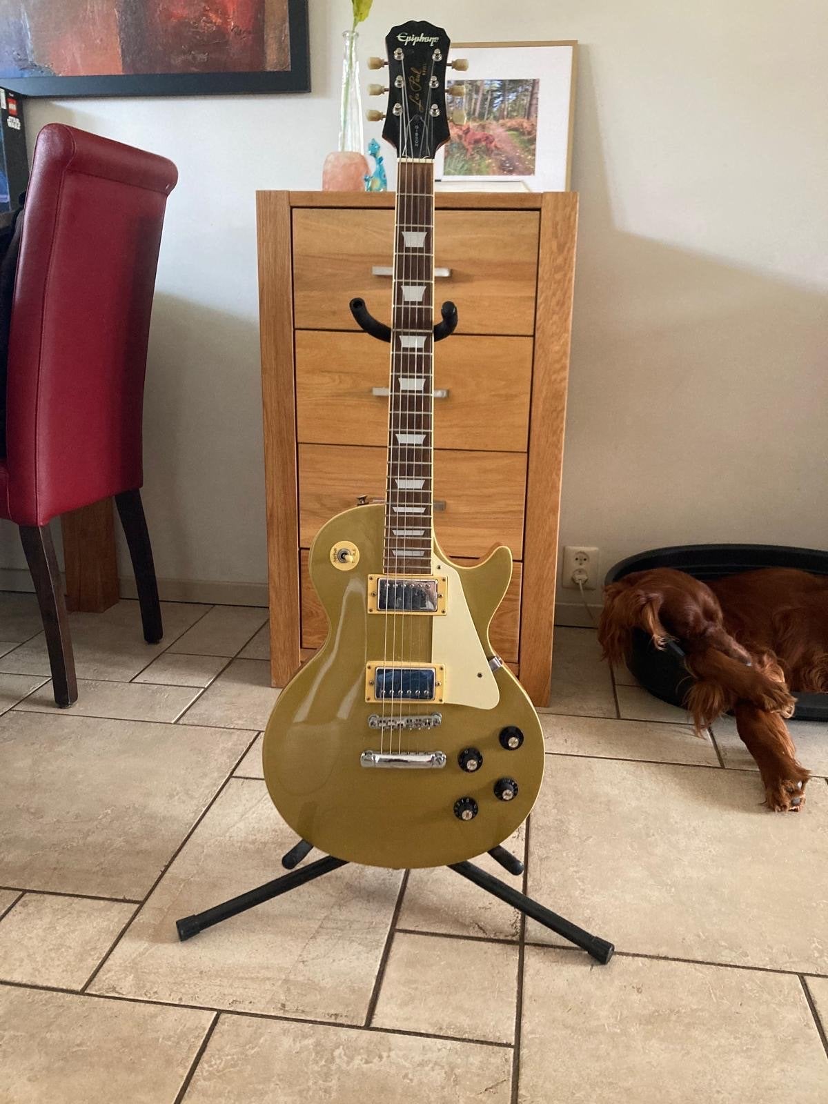 Epiphone Les Paul Model - Goldtop elektrische gitaar, Muziek en Instrumenten, Snaarinstrumenten | Gitaren | Elektrisch, Gebruikt