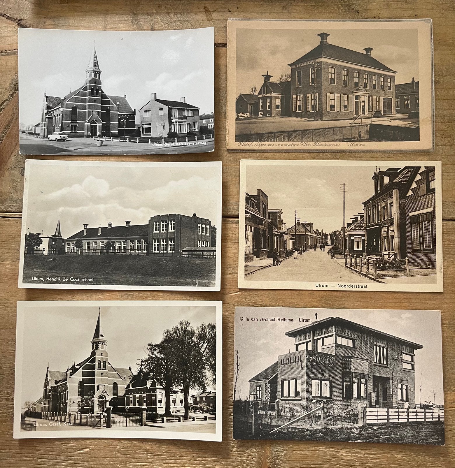 12 kaarten van Ulrum, Verzamelen, Ophalen of Verzenden, Groningen