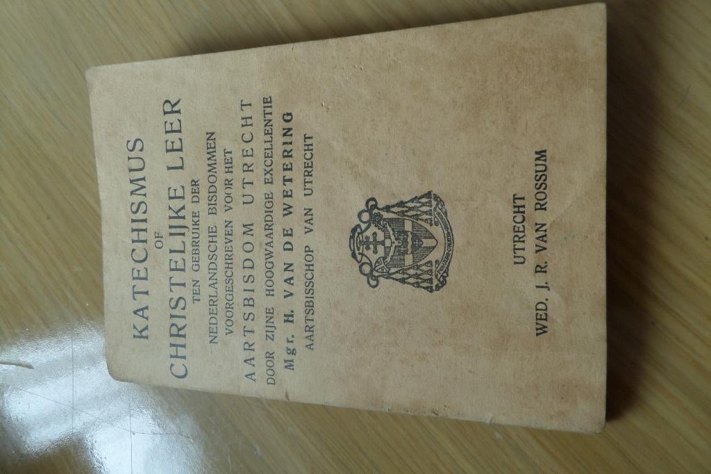 katechismus of christelijke leer utrecht 1917  v rossum, Ophalen of Verzenden, Gelezen
