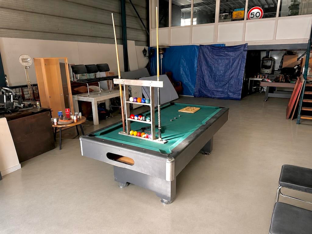Pooltafel 8ft  - compleet met scorebord en rek, Sport en Fitness, Biljarten en Poolen, Ophalen of Verzenden, Zo goed als nieuw