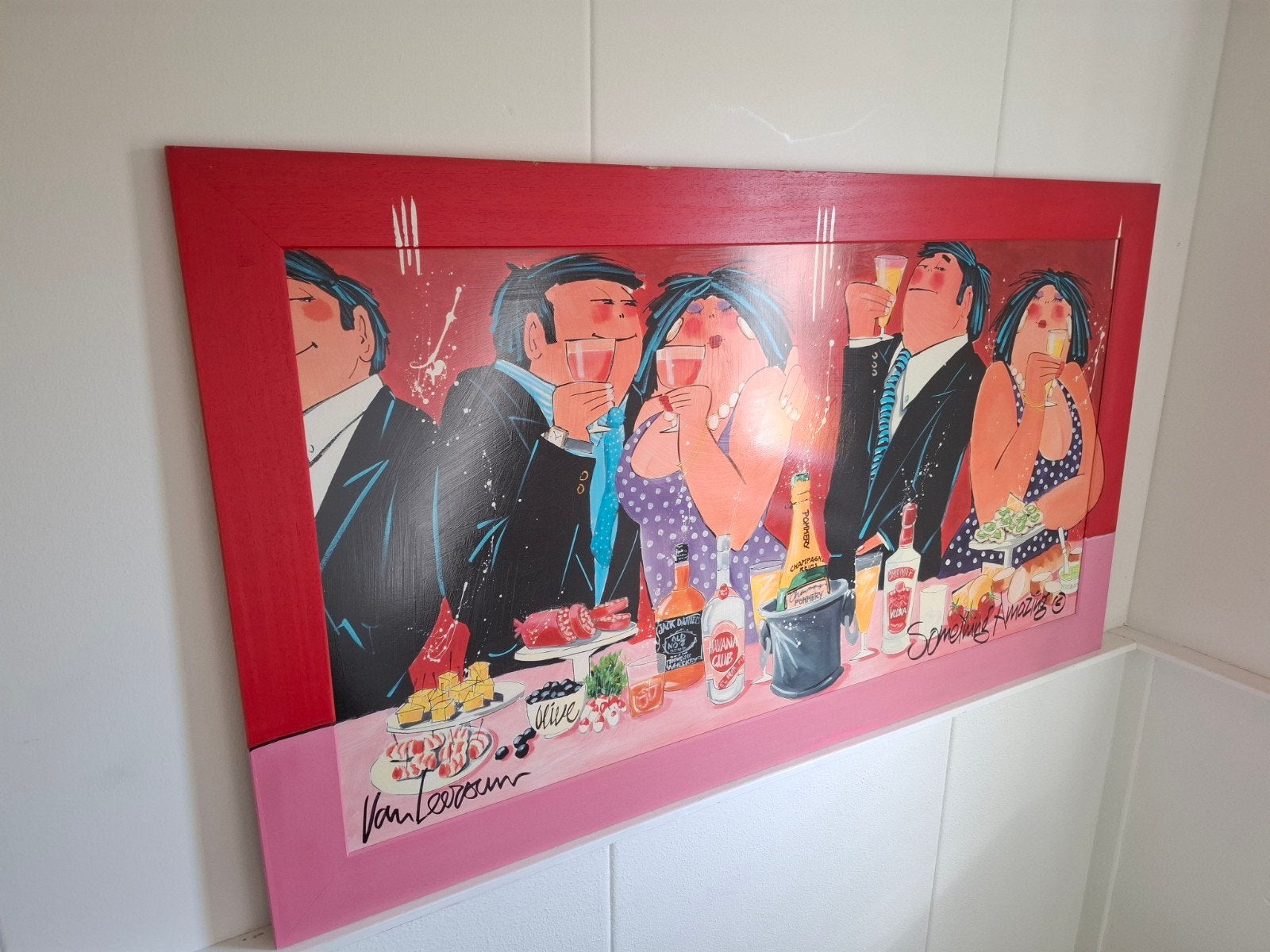 Vrolijk schilderij 'Something Amazing' van Van Leersum, Antiek en Kunst, Ophalen of Verzenden