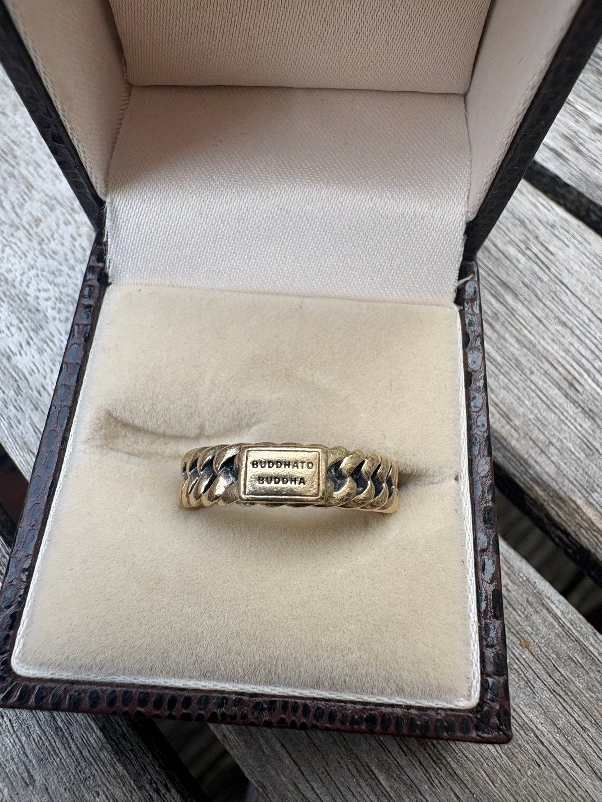Buddhato Buddha Ben XS Ring 14K Goud Maat 17, Ophalen, Zo goed als nieuw, 17 tot 18, Dame of Heer