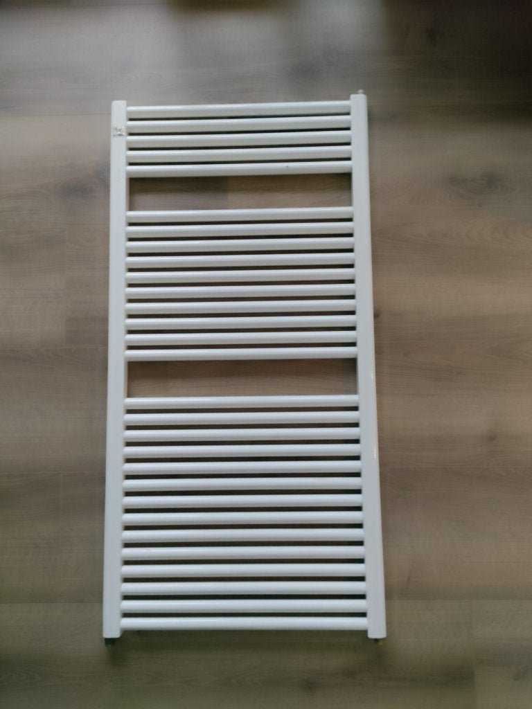Plieger Design Handdoekradiator / Badkamerradiator Wit, Ophalen, Radiator, 60 tot 150 cm, 80 cm of meer