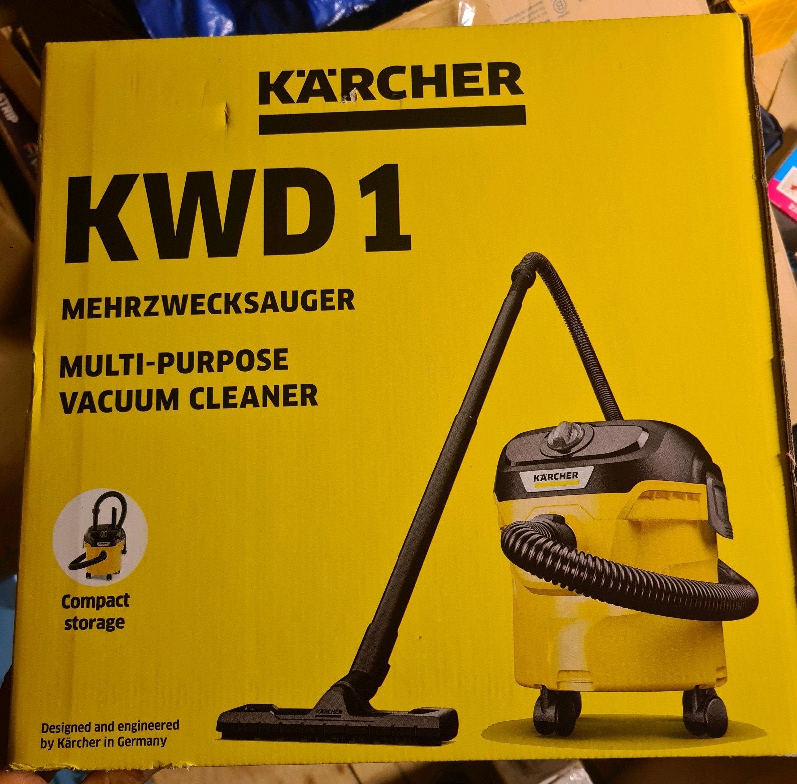 Kärcher KWD1 nat / droog stofzuiger, Doe-het-zelf en Verbouw, Reinigingsmachines, Ophalen of Verzenden, Nieuw, Waterstofzuiger