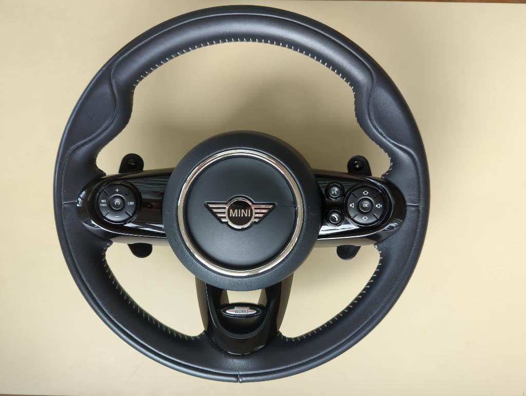 Compleet Mini JCW Stuurwiel met flippers F-serie met Airbag, Auto-onderdelen, Ophalen of Verzenden, Gebruikt, Mini