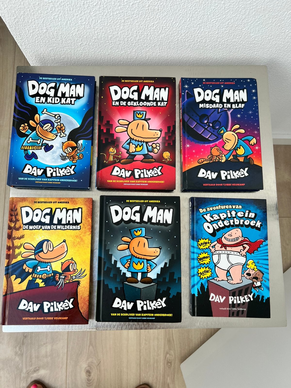 5 dog man boeken en kapitein onderbroek van Dav Pilkey, Ophalen of Verzenden, Zo goed als nieuw, Cartoons