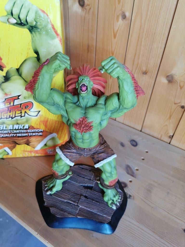 Sota Toys Street Fighter Blanka Statue Figure, Ophalen of Verzenden, Zo goed als nieuw, Beeldje, Replica of Model