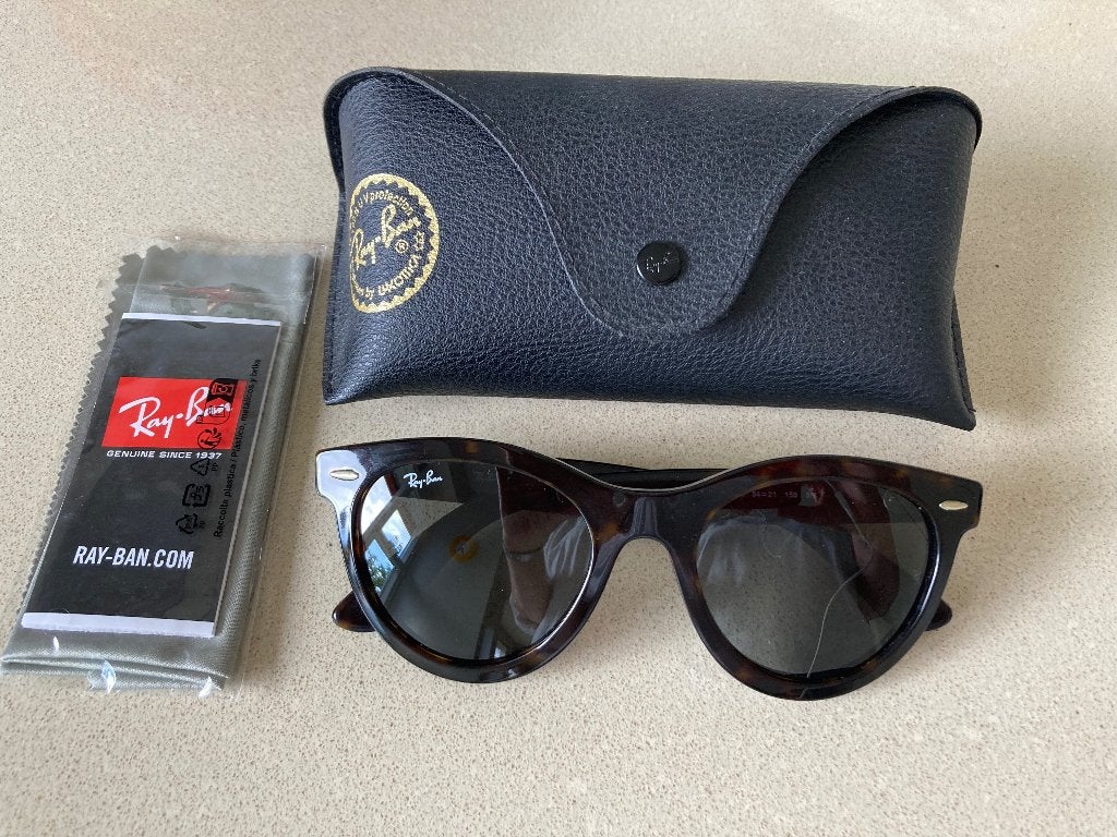 Ray-Ban zonnebril Wayfarer Way, Zonnebril, Bruin, Ophalen of Verzenden, Zo goed als nieuw