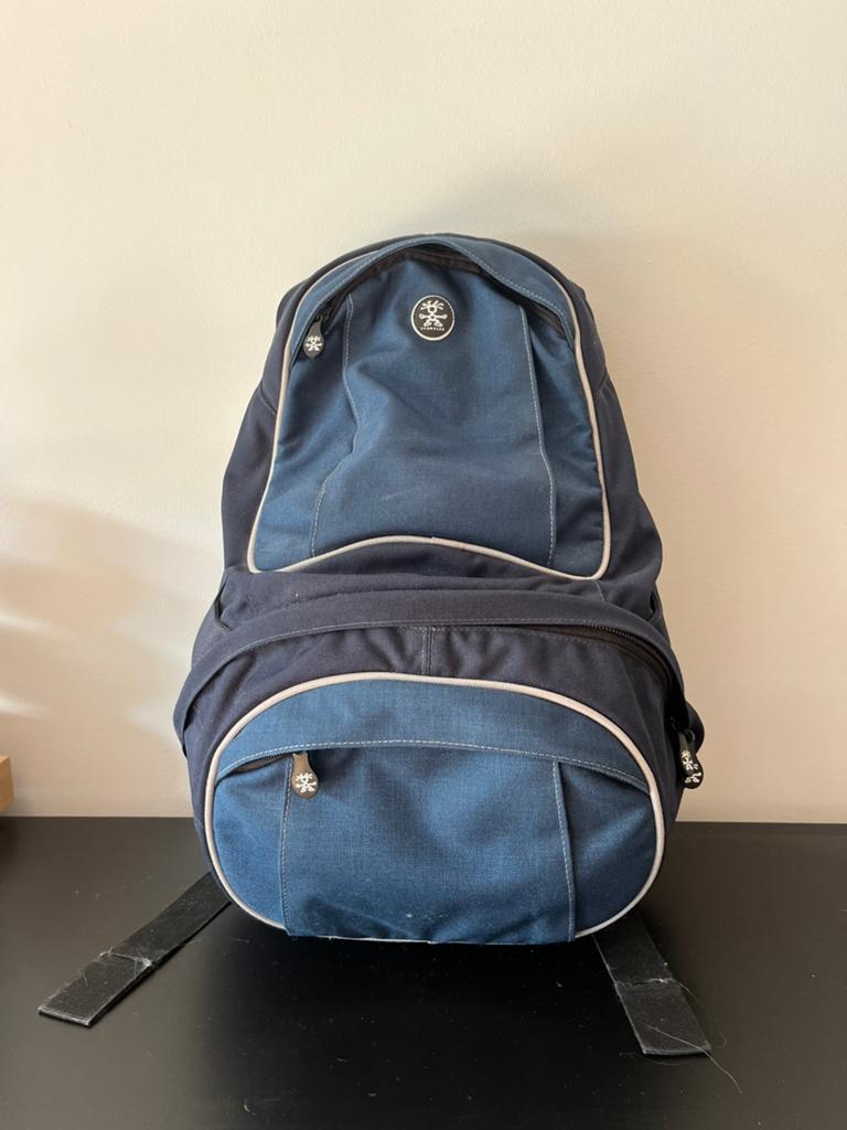 Crumpler rugzak voor foto apparatuur - Blauw, Ophalen of Verzenden, Gebruikt, Rugtas, Crumpler
