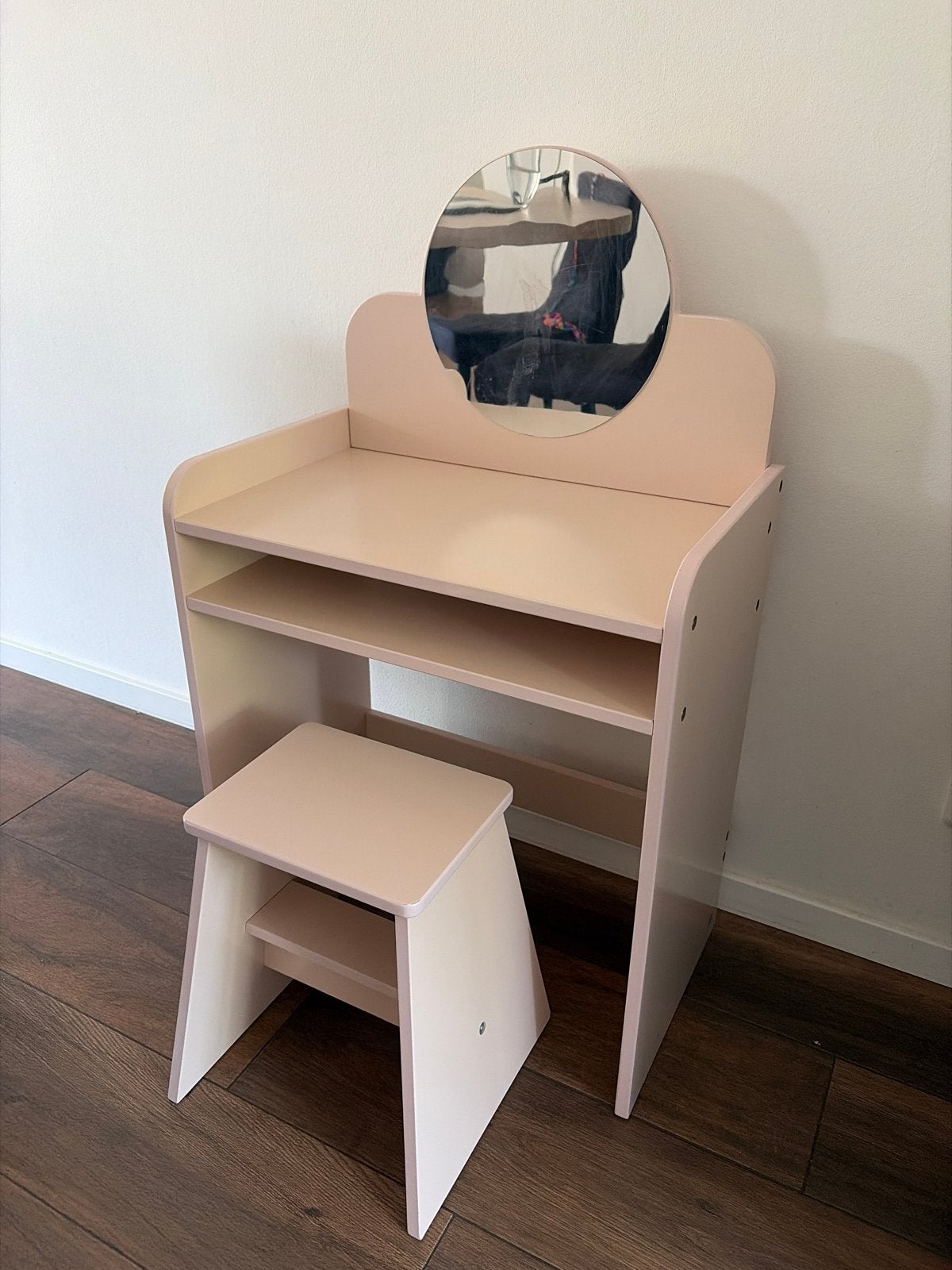Petit Amelie kaptafel met krukje - Goede staat, Ophalen, Gebruikt, Tafel(s) en Stoel(en)