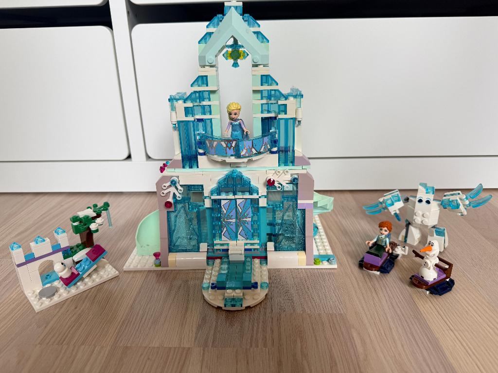 LEGO Disney Frozen 43172 Elsa's Magische IJspaleis., Inclusief minifiguren, Lego, Ophalen of Verzenden, Zo goed als nieuw