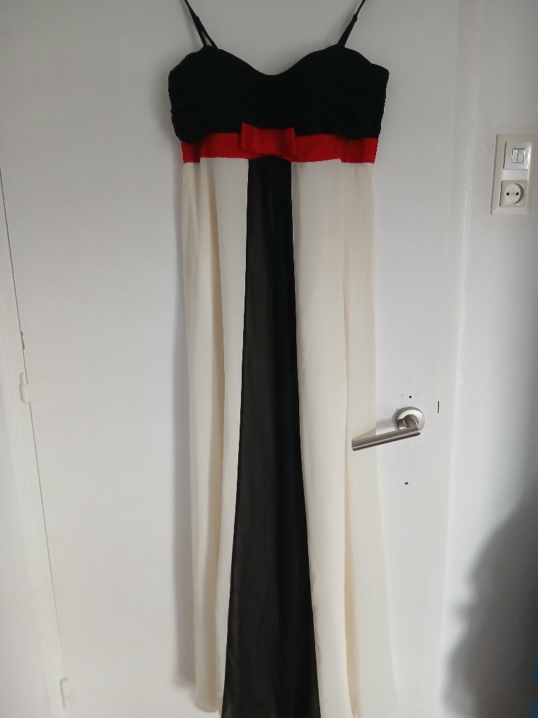 Avondjurk, Kleding | Dames, Maat 38/40 (M), Wit, Ophalen of Verzenden, Gedragen