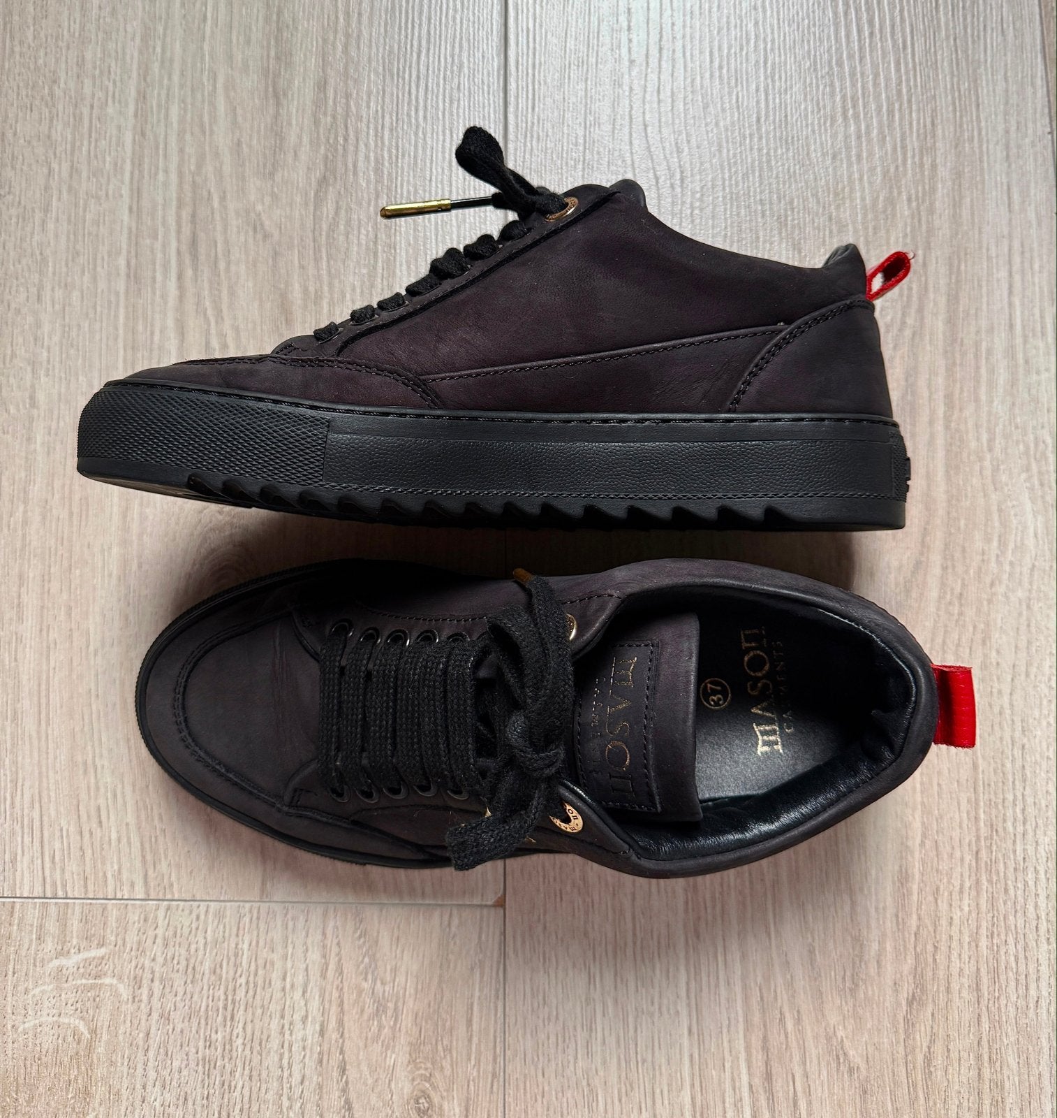 Mason Garments Tia Nubuck Black - Maat 37, Ophalen of Verzenden, Zo goed als nieuw, Zwart, Sneakers of Gympen