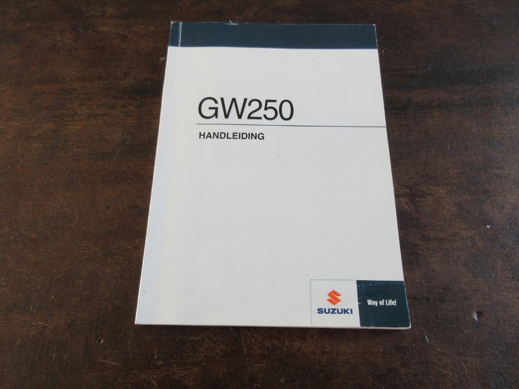 Suzuki GW250 L3 handleiding instructieboek owner's manual, Ophalen of Verzenden, Suzuki