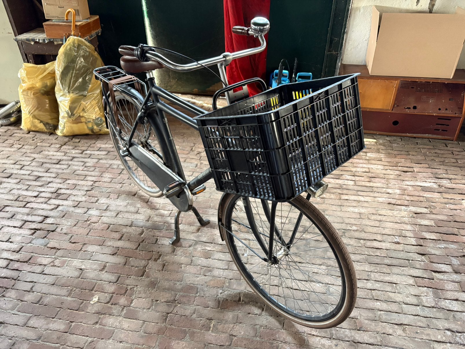 Cortina U4 transportfiets, Fietsen en Brommers, Fietsen | Heren | Herenfietsen, Terugtraprem, Gebruikt, Versnellingen, 61 tot 65 cm