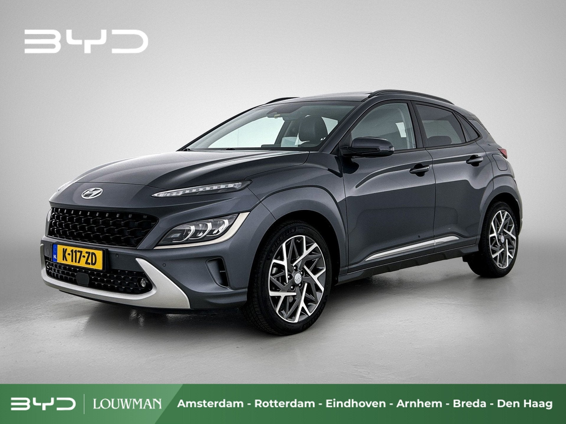 Hyundai KONA 1.6 GDI HEV Premium Sky | Trekhaak | Facelift |, Gebruikt, SUV of Terreinwagen, 1300 kg, 1351 kg
