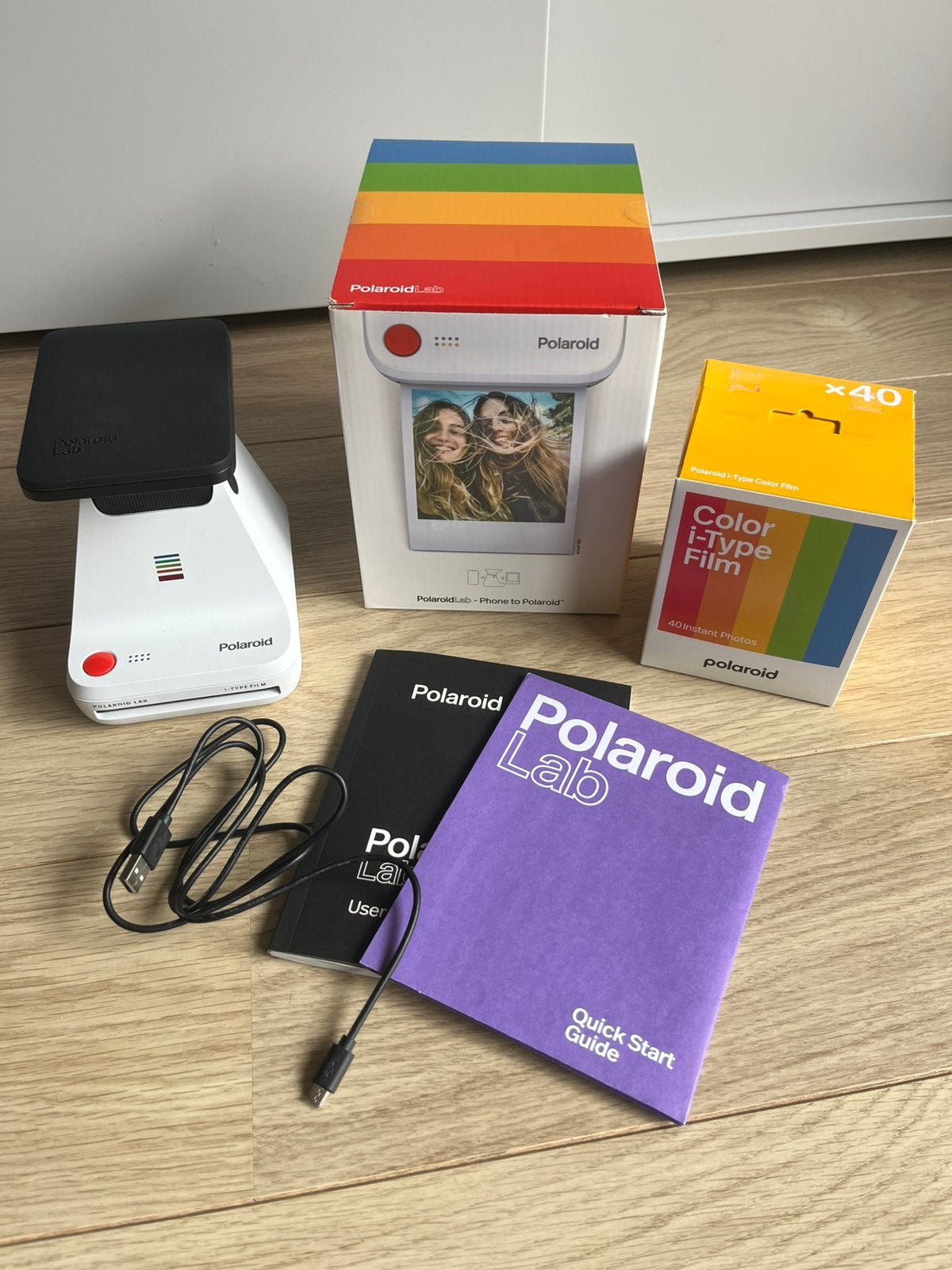 Polaroid Lab Instant Printer inclusief 32x Color i-Type Film, Ophalen, Zo goed als nieuw, Polaroid