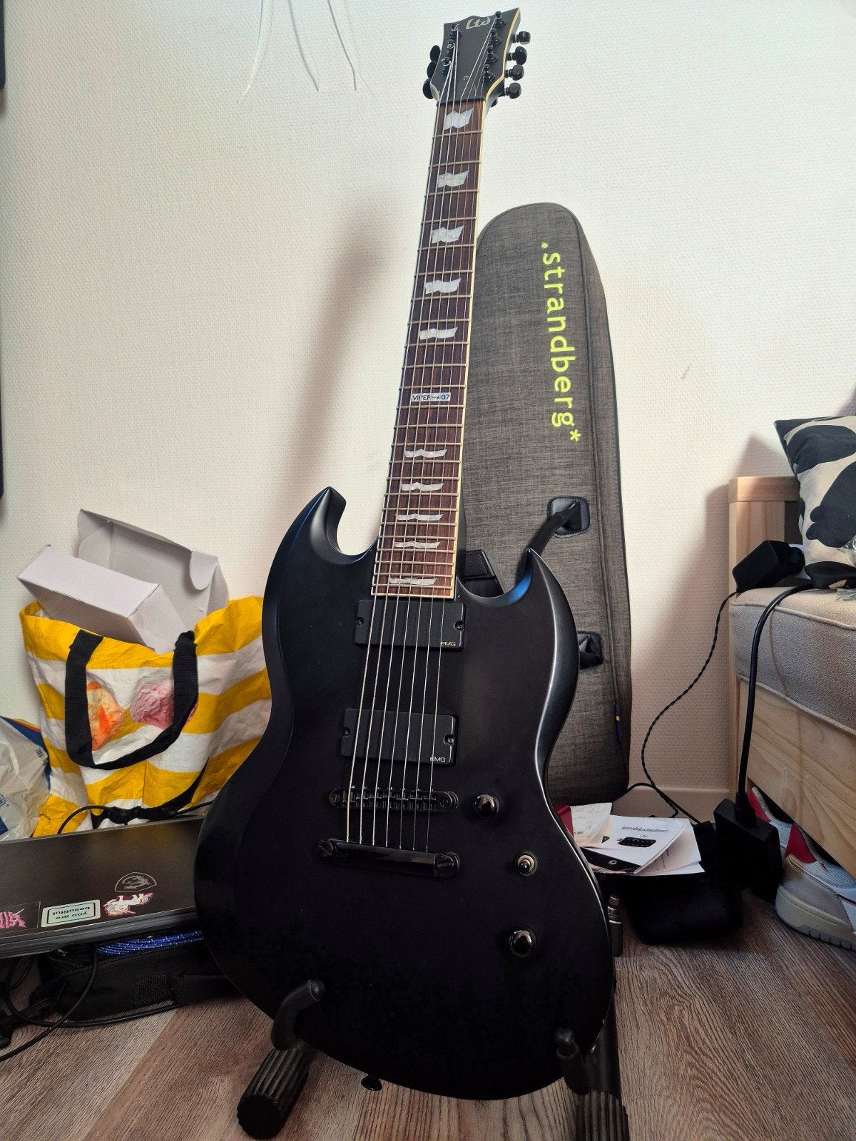 ESP LTD Viper-407 7 string, Muziek en Instrumenten, Ophalen, Gebruikt, Solid body, Overige merken