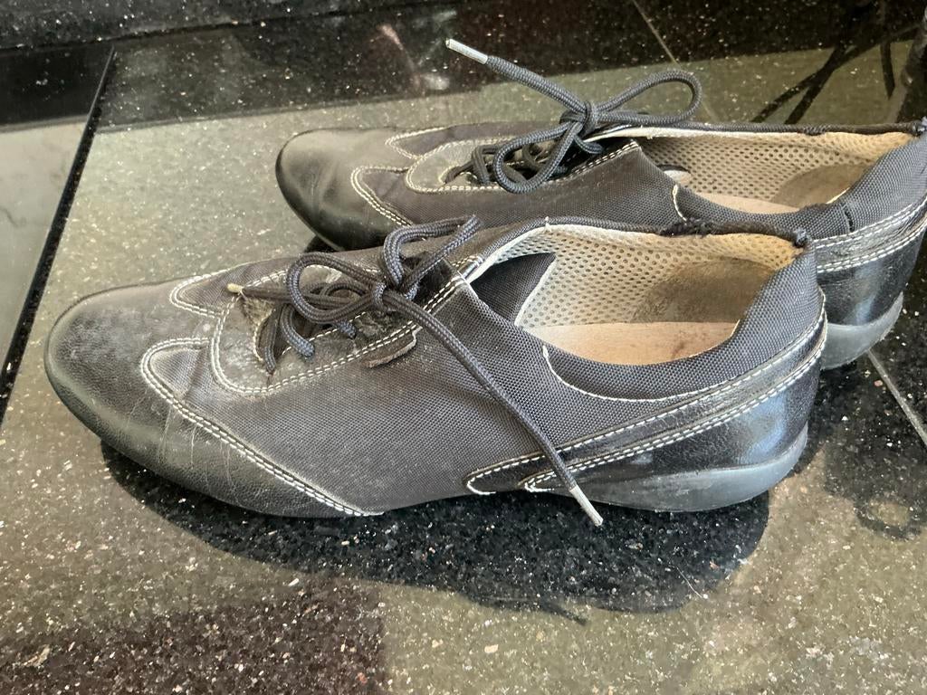 Geox zwarte veterschoenen maat 38, Ophalen of Verzenden, Gedragen, Zwart, Schoenen met lage hakken